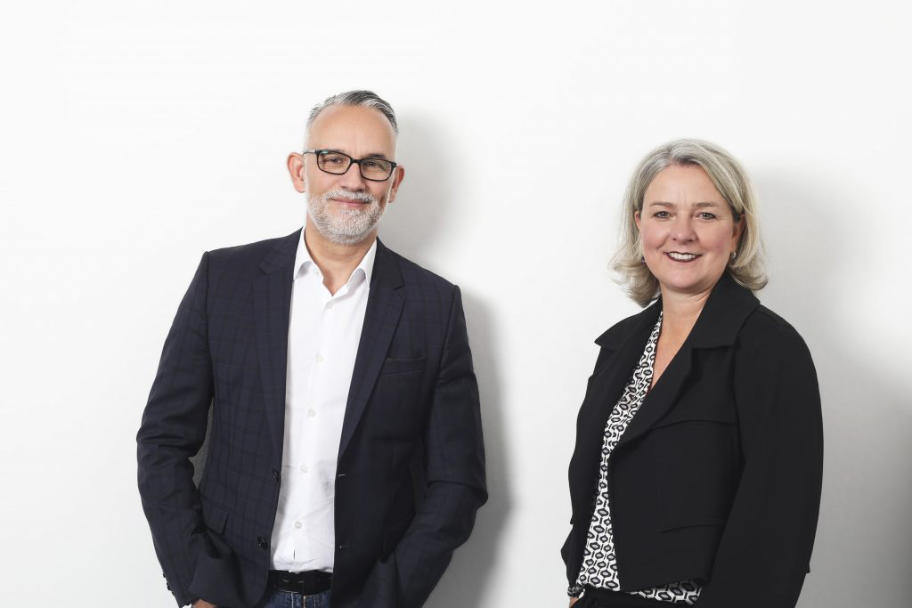 Sandra Gehling Geschäftsführende Gesellschafterin & Mike Stoffels, Geschäftsleiter